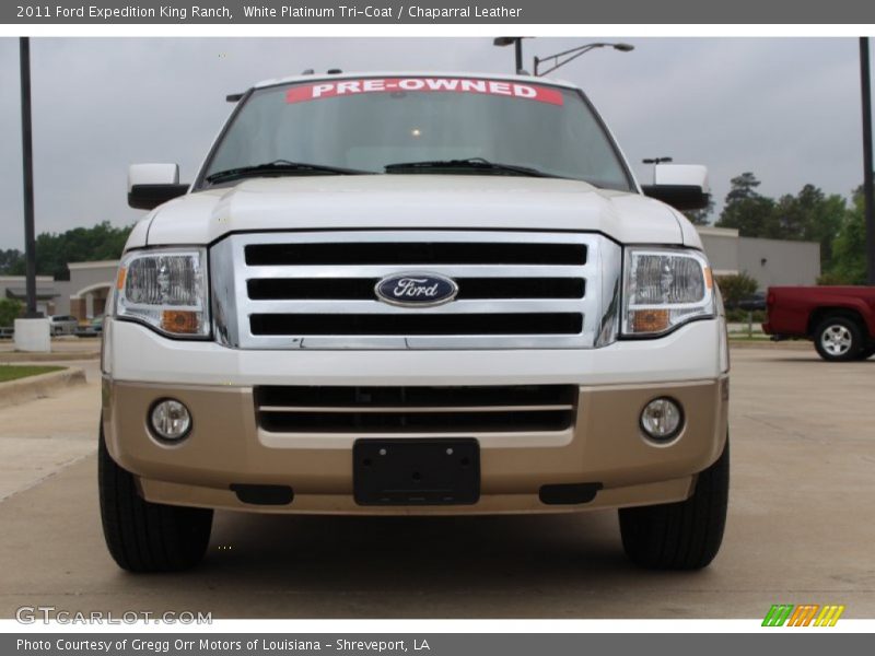 White Platinum Tri-Coat / Chaparral Leather 2011 Ford Expedition King Ranch