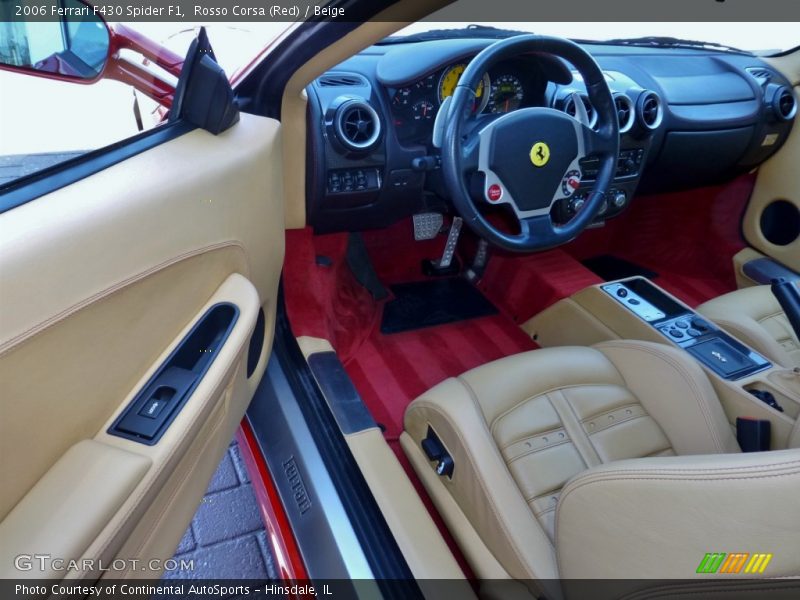 Rosso Corsa (Red) / Beige 2006 Ferrari F430 Spider F1