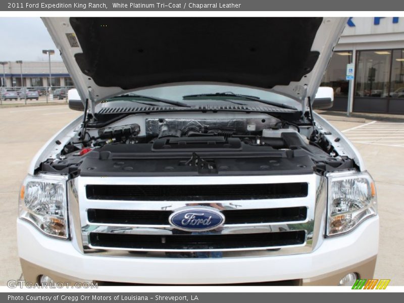 White Platinum Tri-Coat / Chaparral Leather 2011 Ford Expedition King Ranch