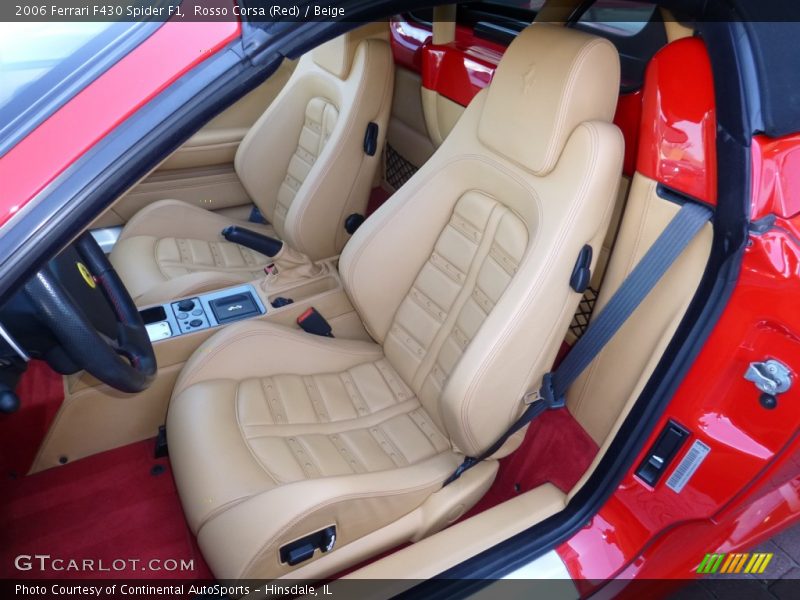 Front Seat of 2006 F430 Spider F1
