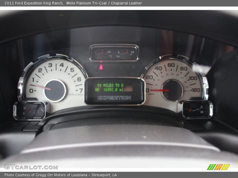 White Platinum Tri-Coat / Chaparral Leather 2011 Ford Expedition King Ranch