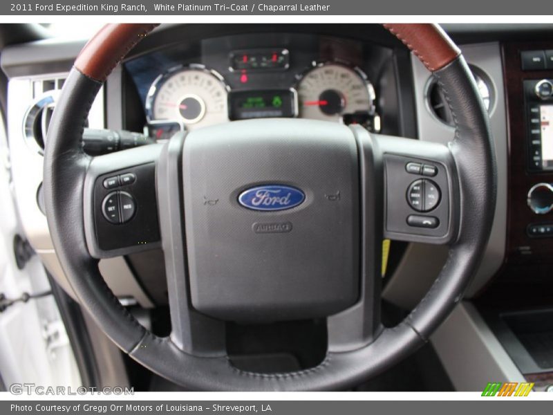 White Platinum Tri-Coat / Chaparral Leather 2011 Ford Expedition King Ranch