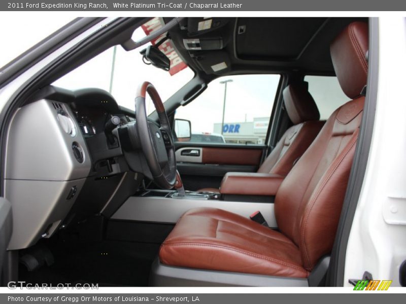 White Platinum Tri-Coat / Chaparral Leather 2011 Ford Expedition King Ranch