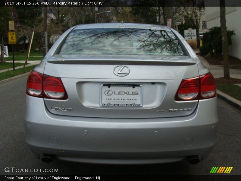 Mercury Metallic / Light Gray 2010 Lexus GS 350 AWD