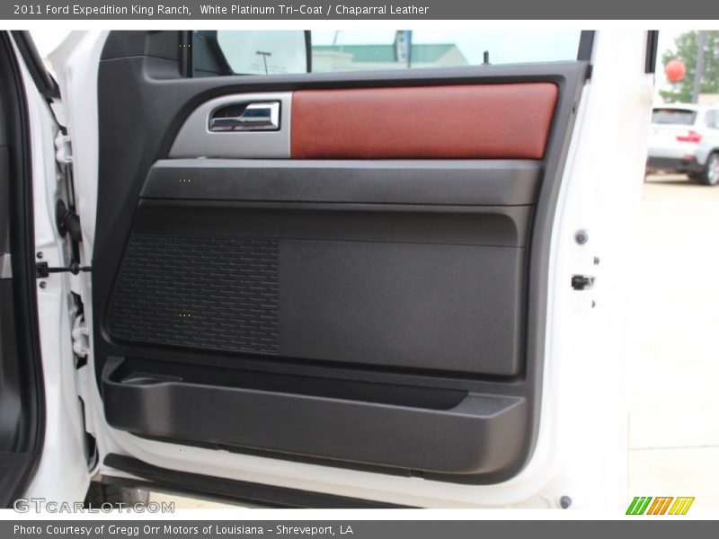 White Platinum Tri-Coat / Chaparral Leather 2011 Ford Expedition King Ranch