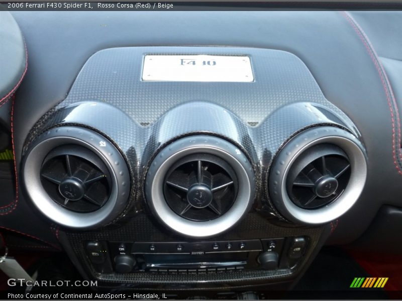 Rosso Corsa (Red) / Beige 2006 Ferrari F430 Spider F1