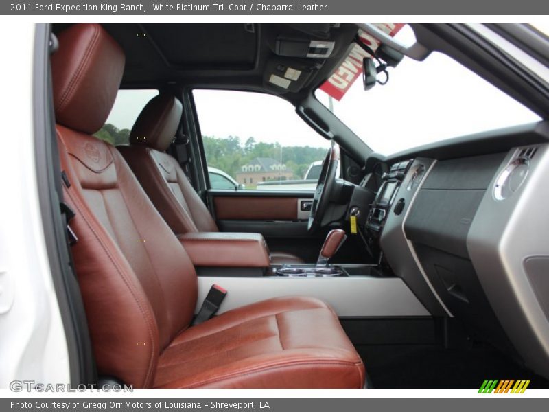 White Platinum Tri-Coat / Chaparral Leather 2011 Ford Expedition King Ranch