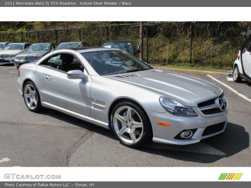 Iridium Silver Metallic / Black 2011 Mercedes-Benz SL 550 Roadster