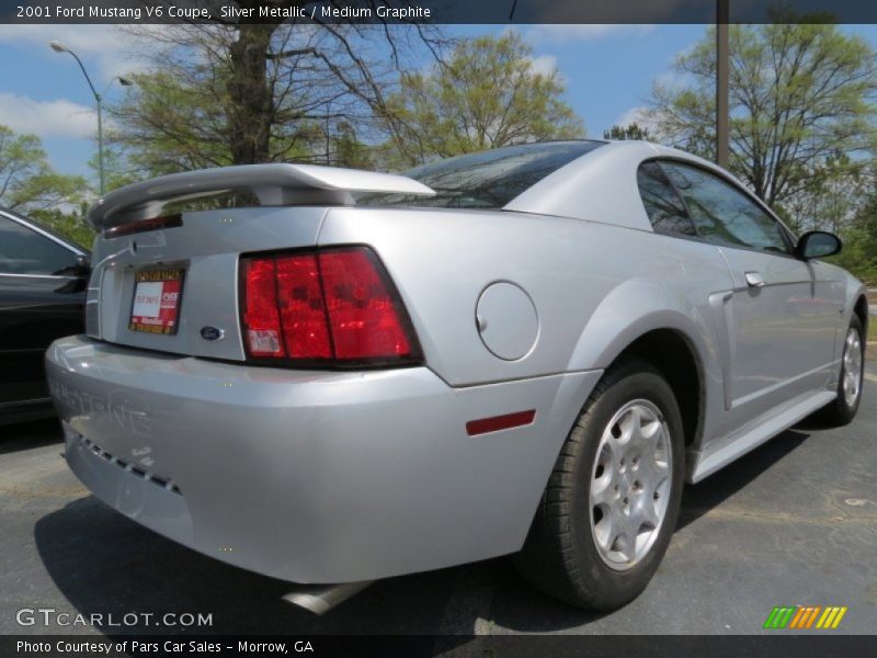 Silver Metallic / Medium Graphite 2001 Ford Mustang V6 Coupe