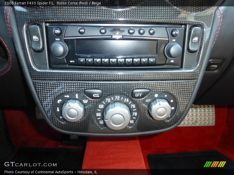 Controls of 2006 F430 Spider F1