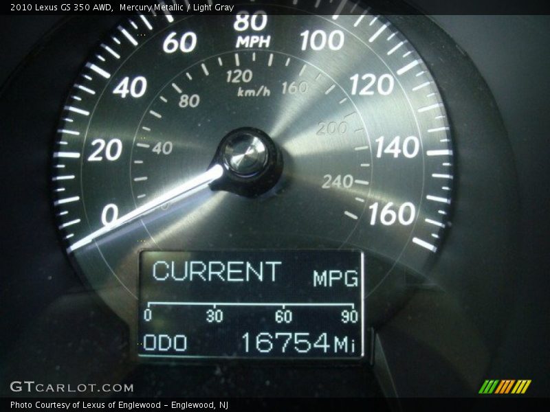 Mercury Metallic / Light Gray 2010 Lexus GS 350 AWD