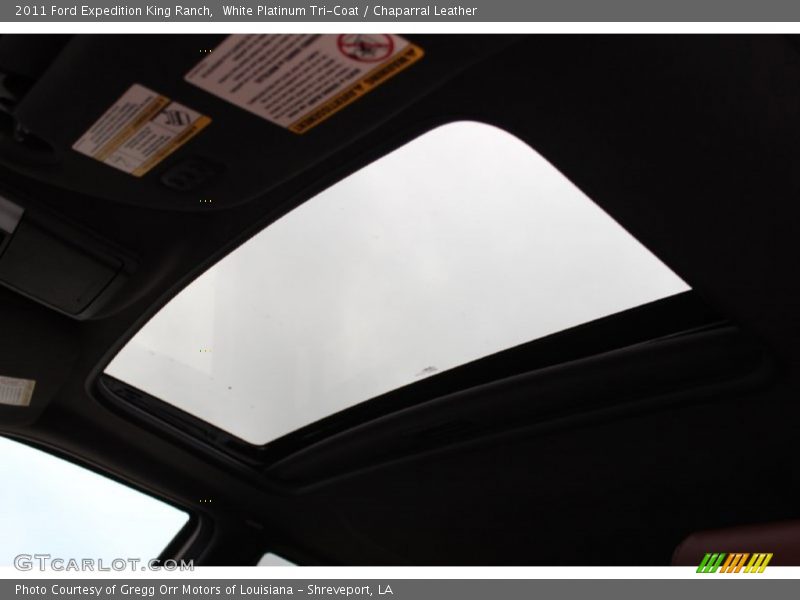 White Platinum Tri-Coat / Chaparral Leather 2011 Ford Expedition King Ranch