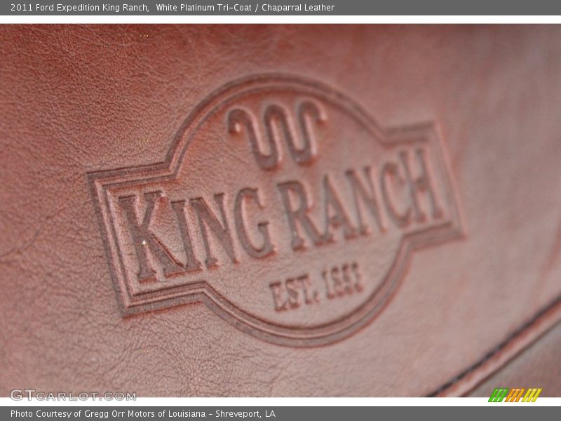 White Platinum Tri-Coat / Chaparral Leather 2011 Ford Expedition King Ranch