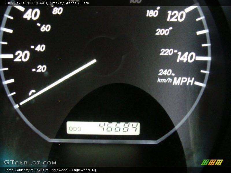 Smokey Granite / Black 2009 Lexus RX 350 AWD