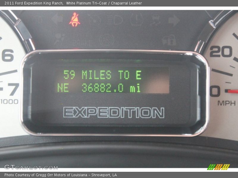 White Platinum Tri-Coat / Chaparral Leather 2011 Ford Expedition King Ranch