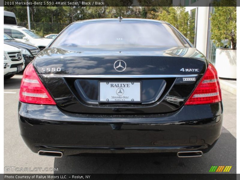 Black / Black 2010 Mercedes-Benz S 550 4Matic Sedan