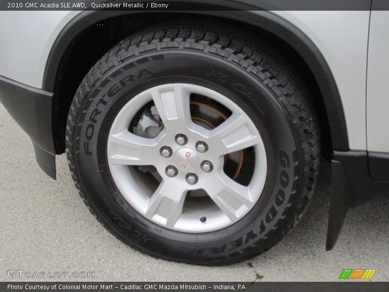 Quicksilver Metallic / Ebony 2010 GMC Acadia SLE AWD
