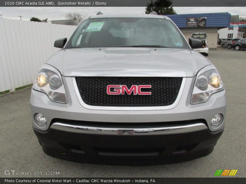 Quicksilver Metallic / Ebony 2010 GMC Acadia SLE AWD