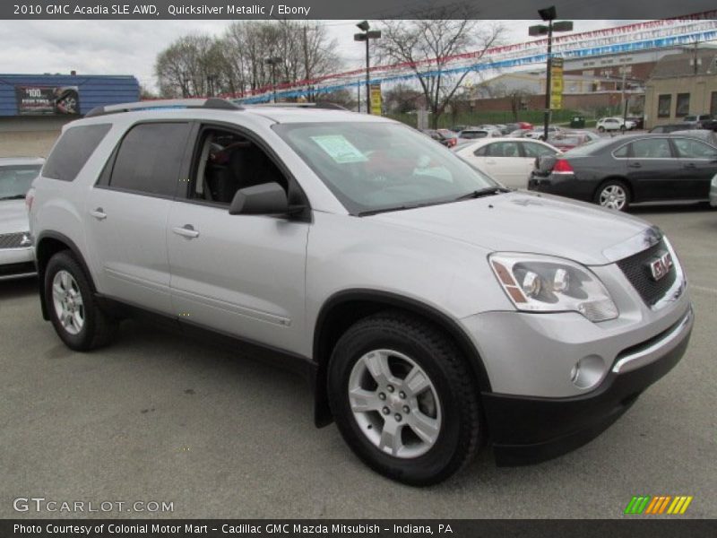 Quicksilver Metallic / Ebony 2010 GMC Acadia SLE AWD