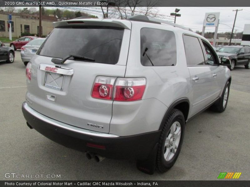 Quicksilver Metallic / Ebony 2010 GMC Acadia SLE AWD
