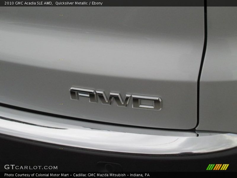 Quicksilver Metallic / Ebony 2010 GMC Acadia SLE AWD