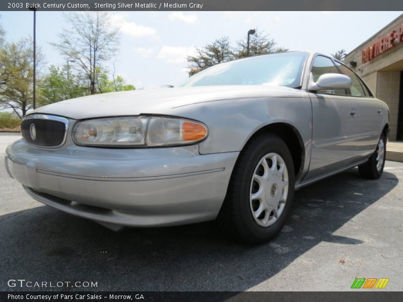 Sterling Silver Metallic / Medium Gray 2003 Buick Century Custom