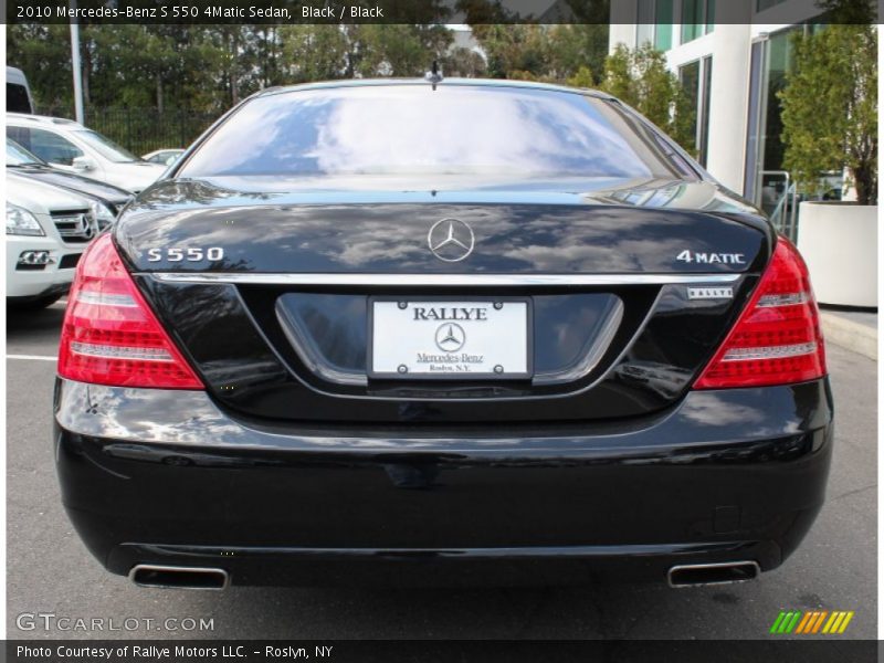 Black / Black 2010 Mercedes-Benz S 550 4Matic Sedan