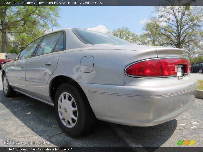Sterling Silver Metallic / Medium Gray 2003 Buick Century Custom