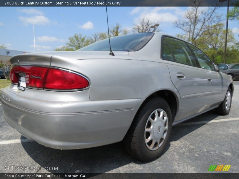 Sterling Silver Metallic / Medium Gray 2003 Buick Century Custom