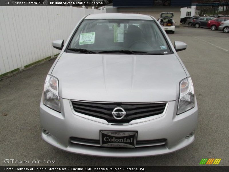 Brilliant Silver Metallic / Charcoal 2012 Nissan Sentra 2.0 S