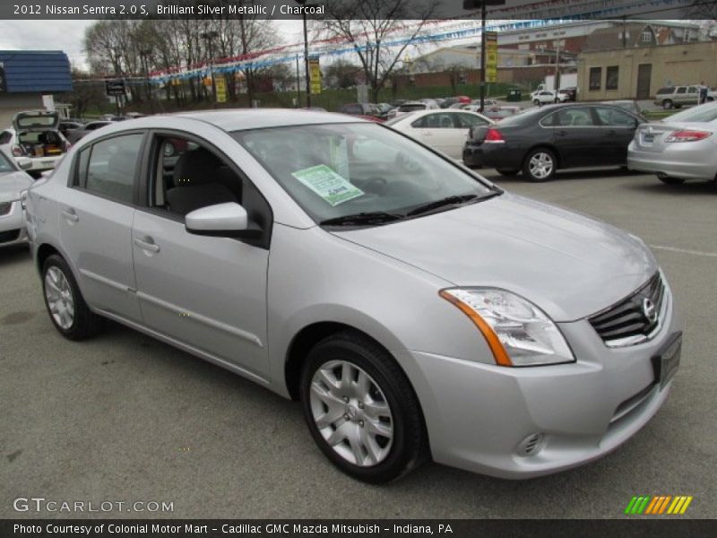 Brilliant Silver Metallic / Charcoal 2012 Nissan Sentra 2.0 S