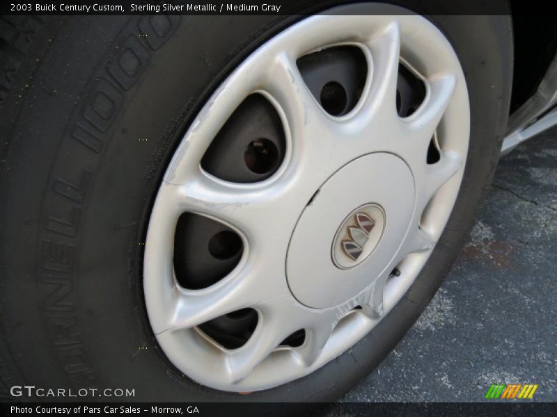 Sterling Silver Metallic / Medium Gray 2003 Buick Century Custom