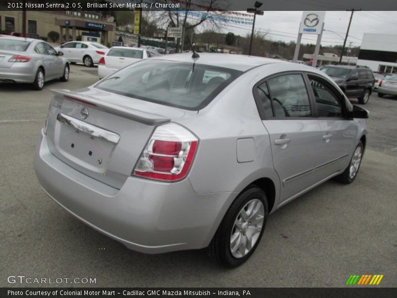 Brilliant Silver Metallic / Charcoal 2012 Nissan Sentra 2.0 S