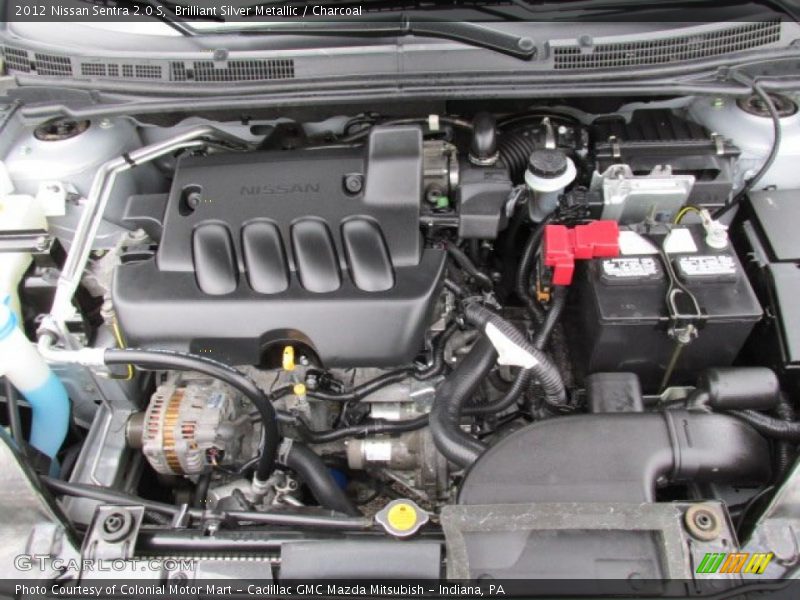 Brilliant Silver Metallic / Charcoal 2012 Nissan Sentra 2.0 S