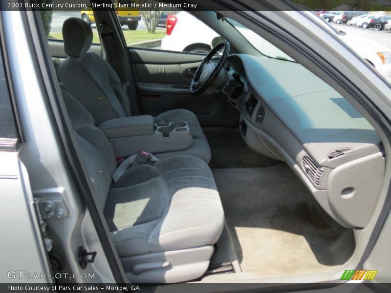 Sterling Silver Metallic / Medium Gray 2003 Buick Century Custom