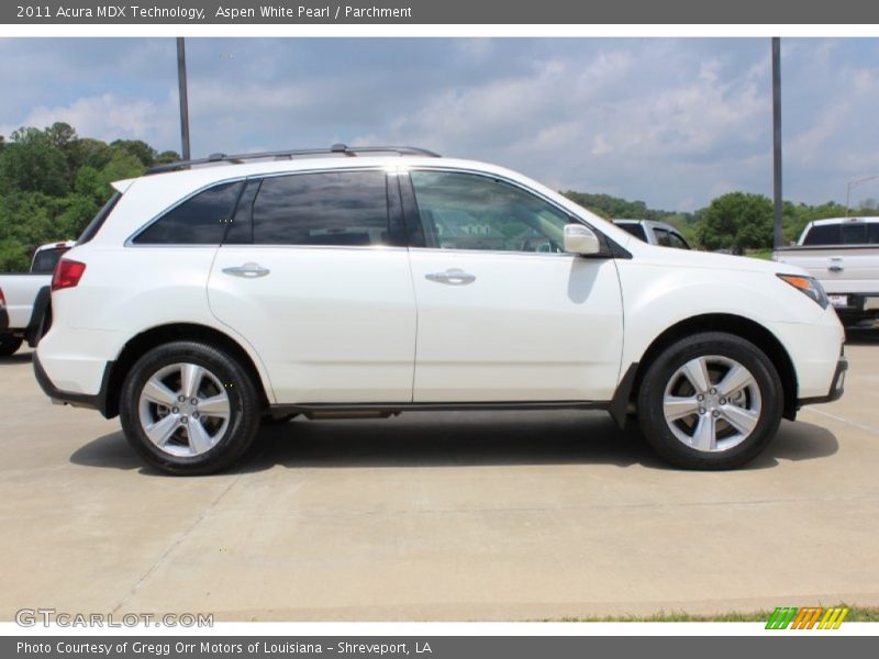 Aspen White Pearl / Parchment 2011 Acura MDX Technology