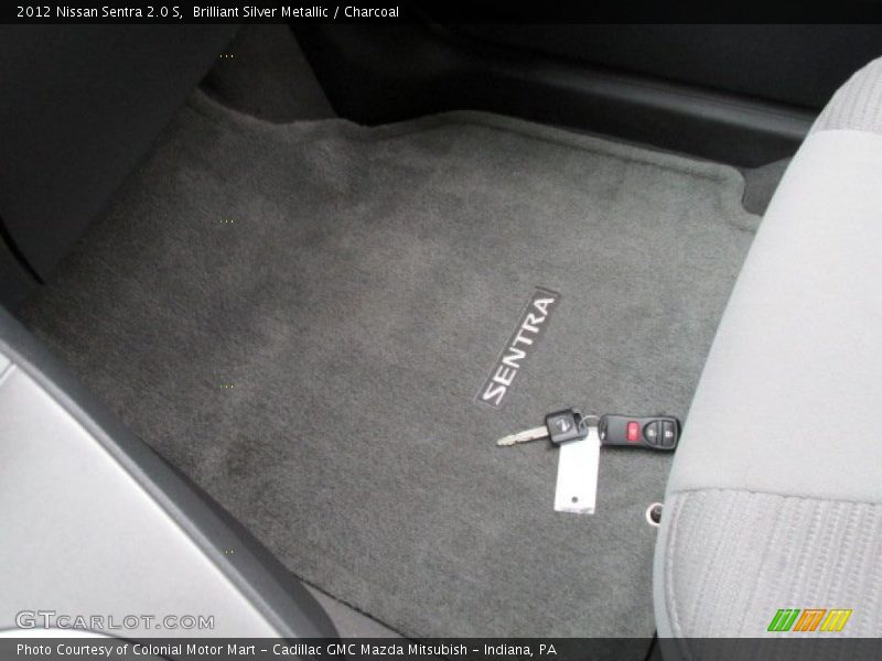 Brilliant Silver Metallic / Charcoal 2012 Nissan Sentra 2.0 S