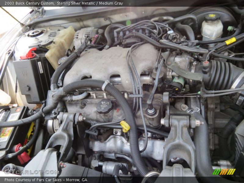Sterling Silver Metallic / Medium Gray 2003 Buick Century Custom