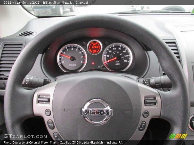 Brilliant Silver Metallic / Charcoal 2012 Nissan Sentra 2.0 S