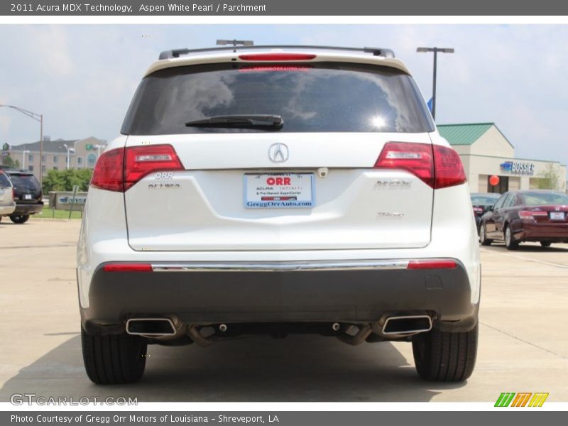 Aspen White Pearl / Parchment 2011 Acura MDX Technology