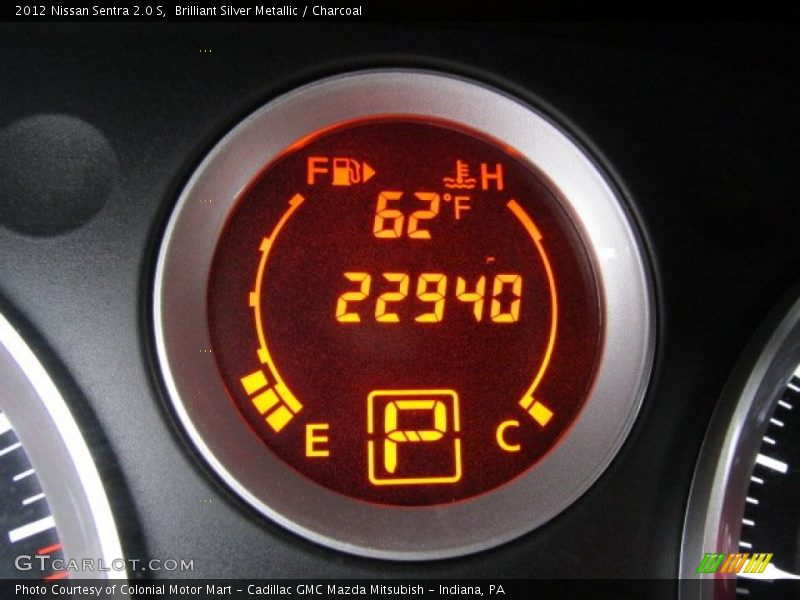 Brilliant Silver Metallic / Charcoal 2012 Nissan Sentra 2.0 S