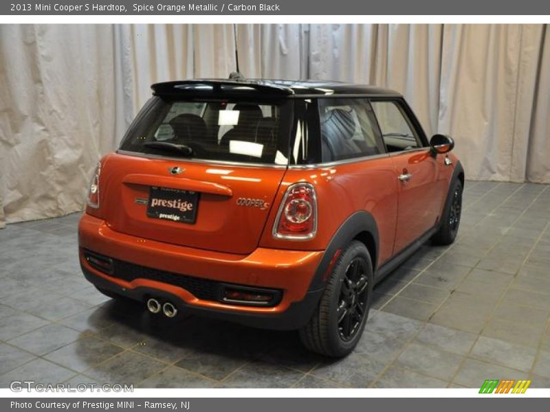 Spice Orange Metallic / Carbon Black 2013 Mini Cooper S Hardtop