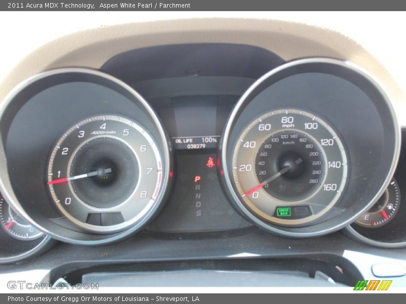 Aspen White Pearl / Parchment 2011 Acura MDX Technology