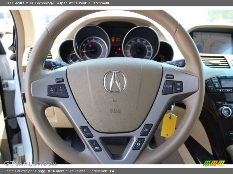 Aspen White Pearl / Parchment 2011 Acura MDX Technology