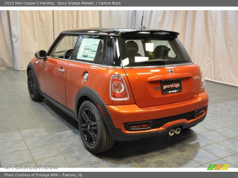 Spice Orange Metallic / Carbon Black 2013 Mini Cooper S Hardtop