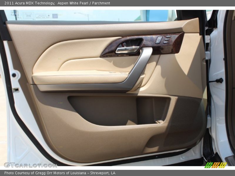 Aspen White Pearl / Parchment 2011 Acura MDX Technology