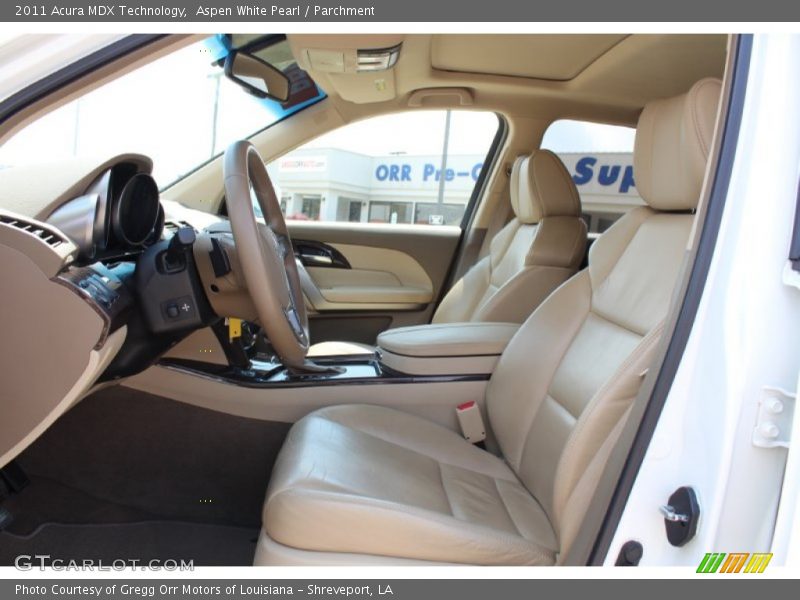 Aspen White Pearl / Parchment 2011 Acura MDX Technology