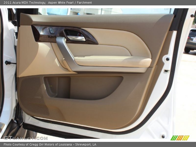 Aspen White Pearl / Parchment 2011 Acura MDX Technology