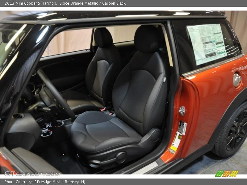 Spice Orange Metallic / Carbon Black 2013 Mini Cooper S Hardtop