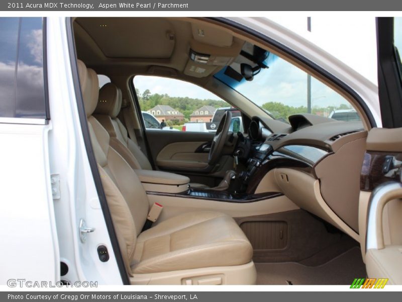 Aspen White Pearl / Parchment 2011 Acura MDX Technology